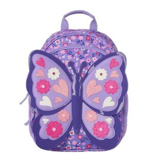 NEW Gymboree Girls Purple Butterfly Backpack Glitter